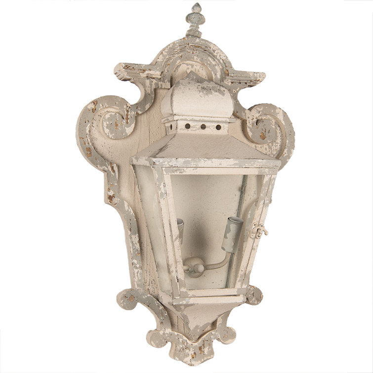 Lily Manor Auvillar Iron/ Glass Plugin Wall Sconce Wayfair.co.uk